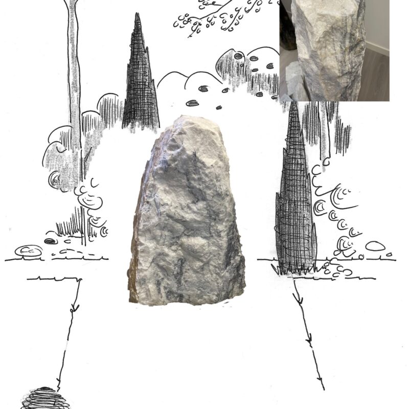 Pietra Lila ruwe steen