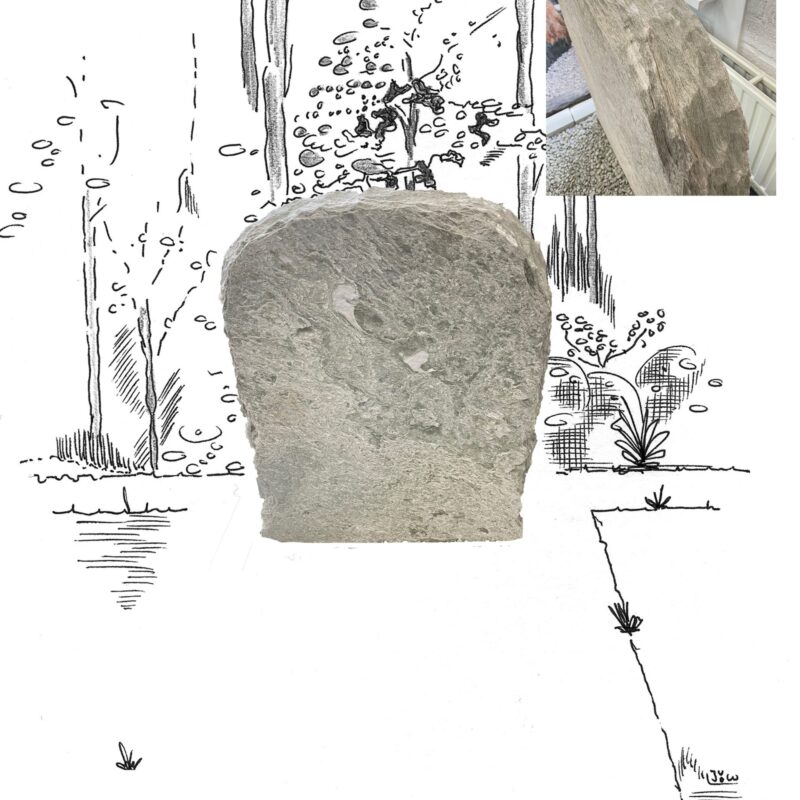 Verde Spluga ruwe steen