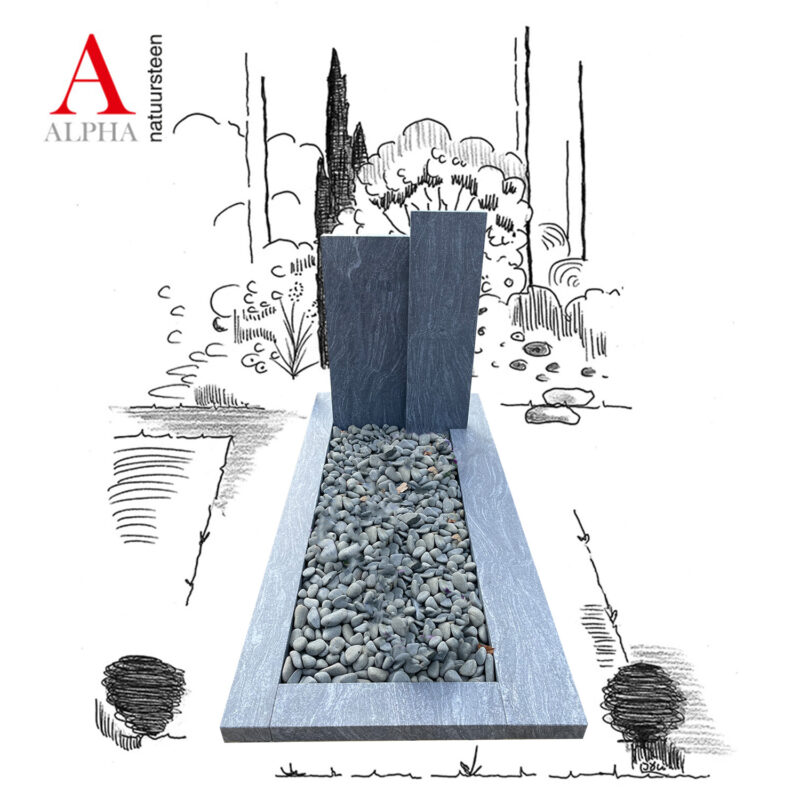 Orion gezoet monument met 2 letterplaten